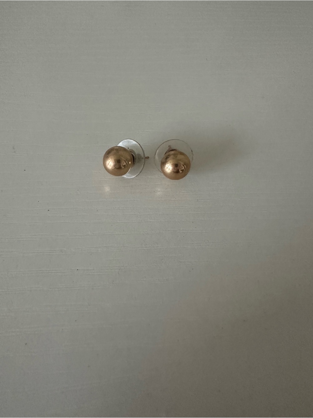 Classic Gold-Tone Round Stud Earrings